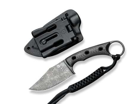 CIVIVI Knives,  Midwatch,  Damast Blade, Carbon Fiber Handle - 6