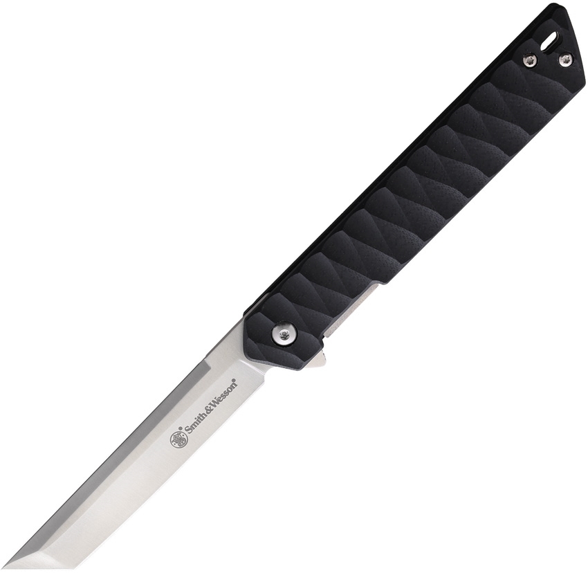 Smith & Wesson, 24/7 Tanto 8cr13MoV Black G-10 (3.5" Satin) - 1