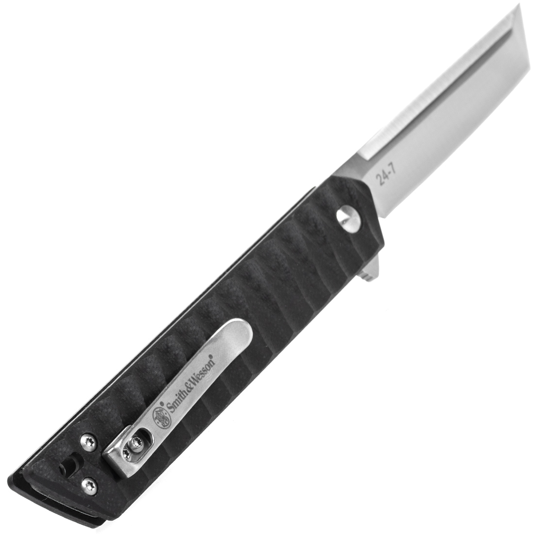Smith & Wesson, 24/7 Tanto 8cr13MoV Black G-10 (3.5" Satin) - 3