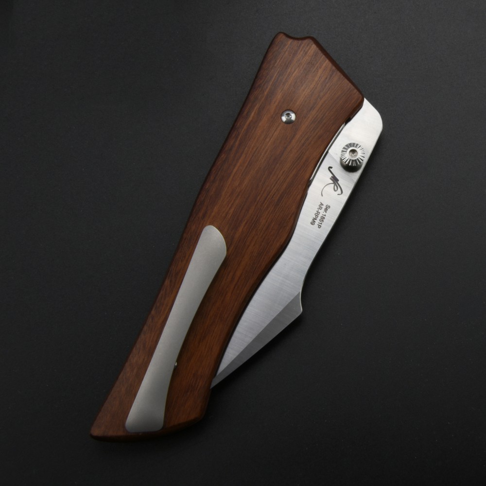 ARTISAN CUTLERY AHAB ATZ-1851P AR-RPM9 BLADE WOOD HANDLE FOLDING KNIVES - 6