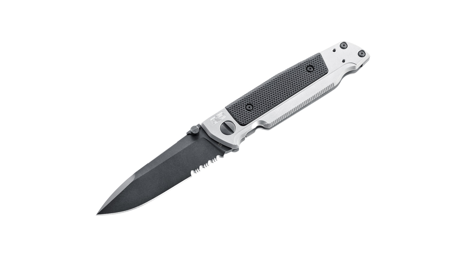 Walther, Q5 Steel Frame Folder Black Serrated - 2
