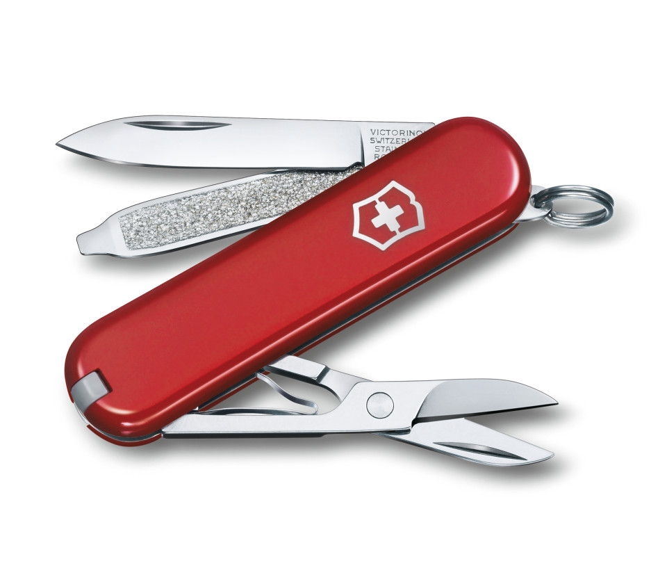 Victorinox, Classic SD, 7 functions,  Translucent Colors, Fire Opal - 2