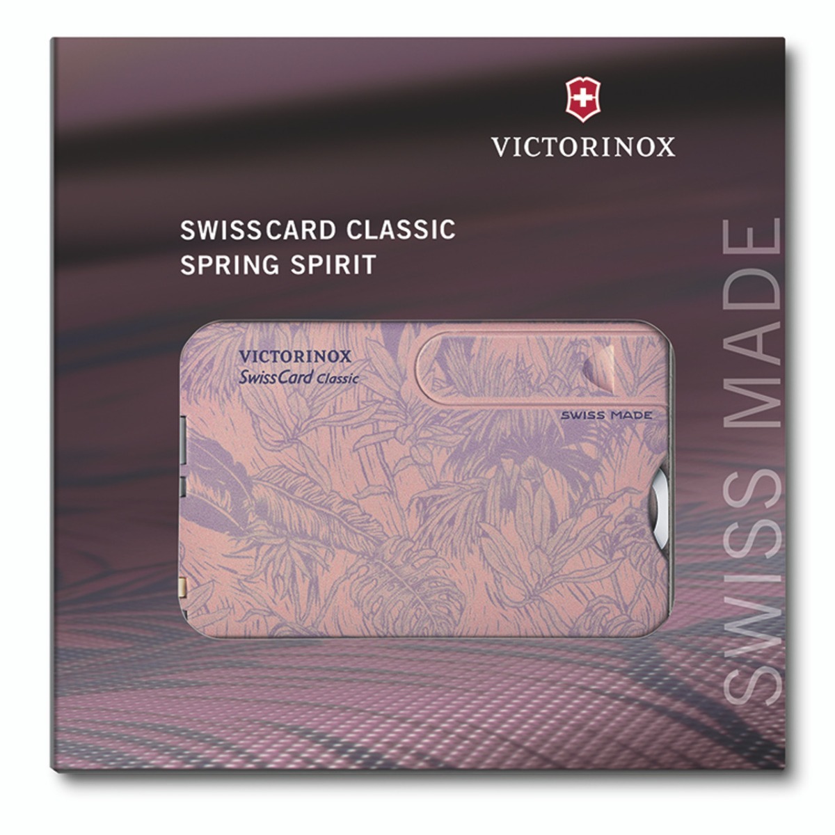 Victorinox, Swiss Card, Spring Spirit Edition, 10 Fct, roze/lila - 1