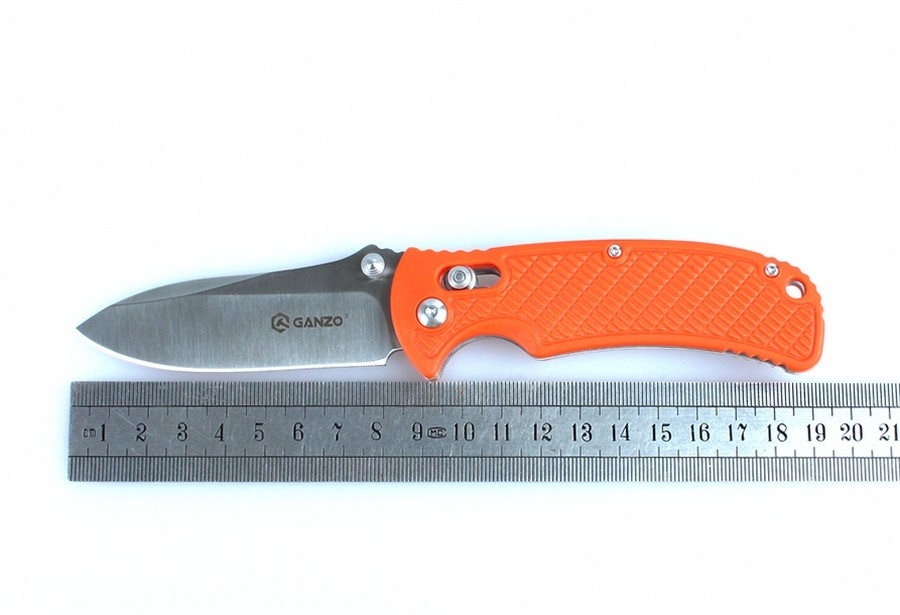 Ganzo, Knife Ganzo 726M. Axis Lock Pocketknife, Orange - 6