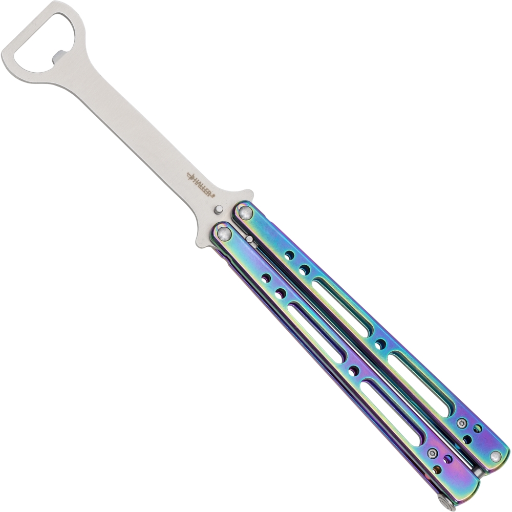 Haller, Balisong Trainer, Bottleopener, Rainbow