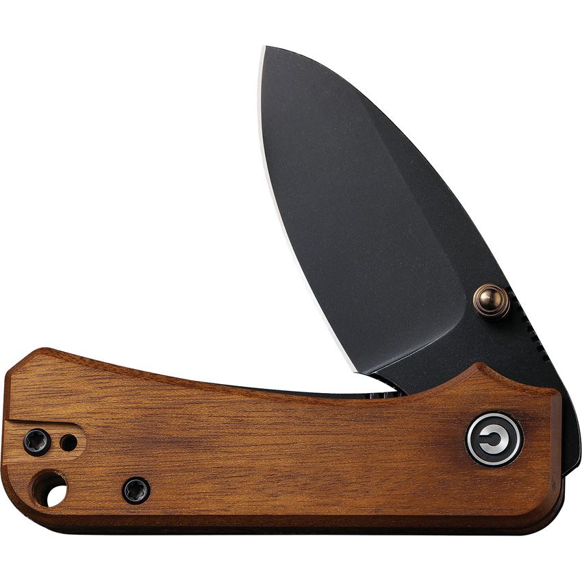 Civivi Knives, Baby Banter Thumb Stud Knife Cuibourtia wood handle.  - 9