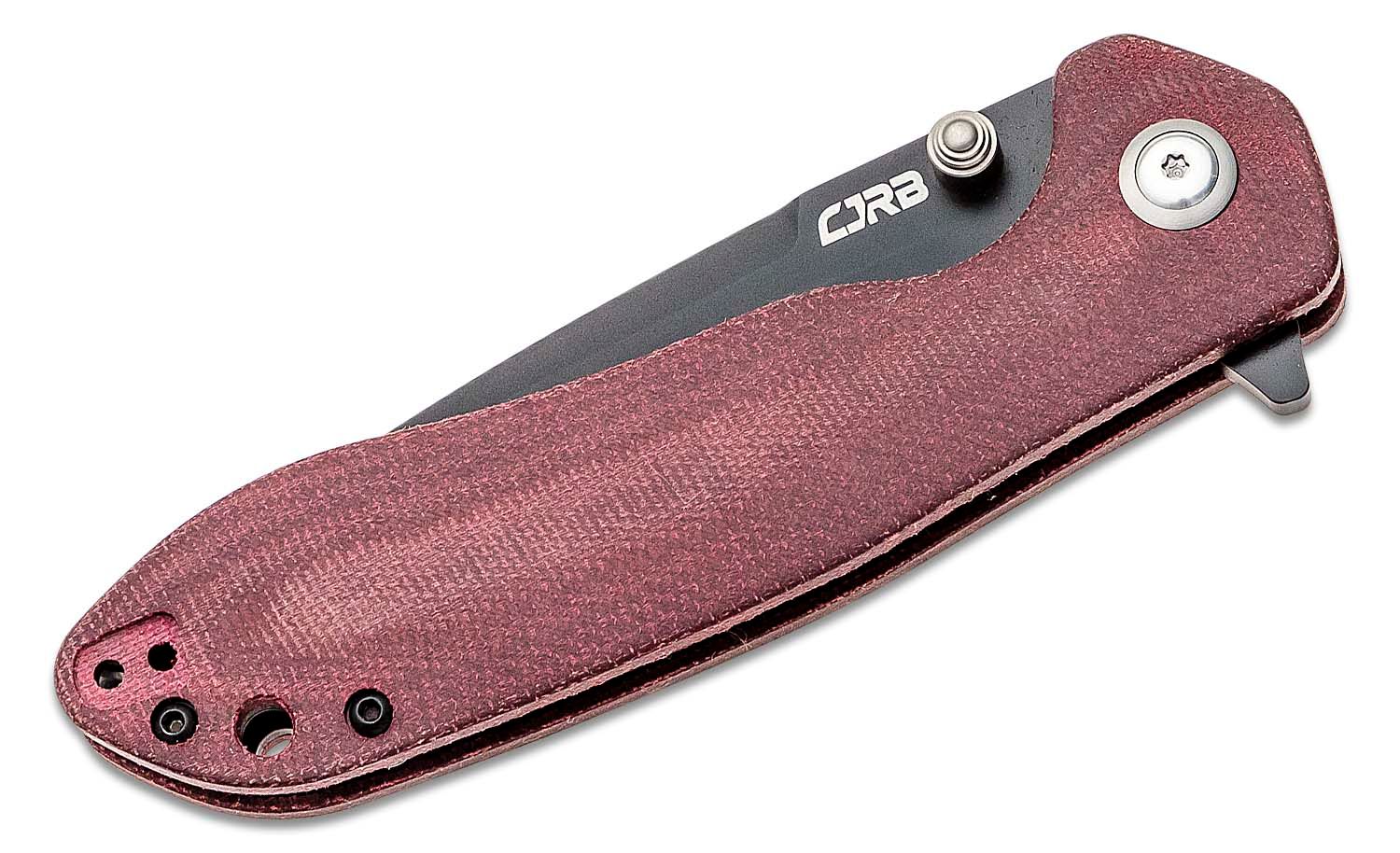 CJRB Cutlery, SCORIA J1920 AR-RPM9, Burgundy MICARTA HANDLE  - 2