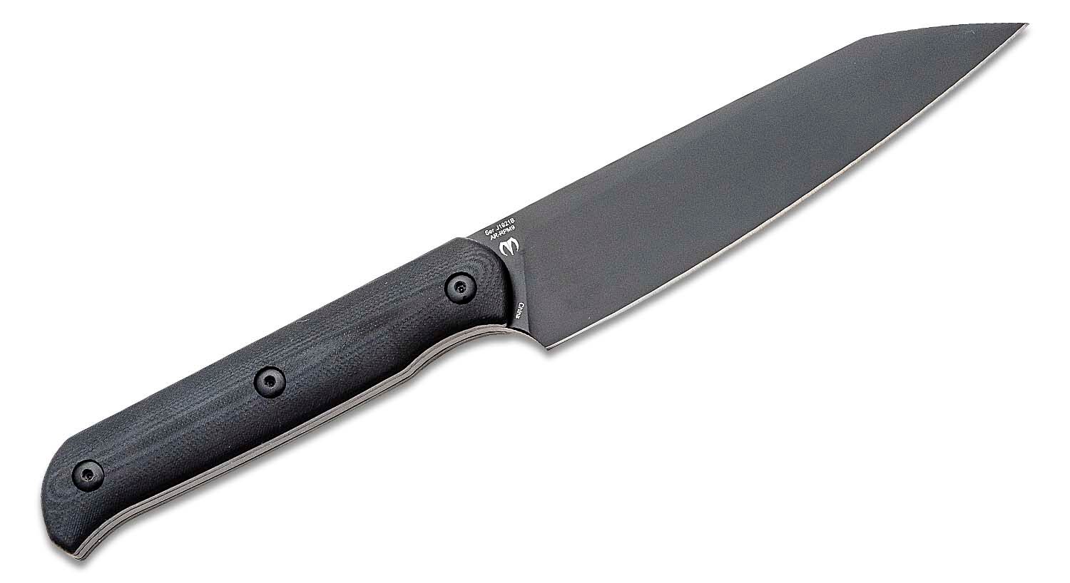 CJRB Cutlery, Silax, AR-RPM9 POWDER STEEL BLACK BLADE, BLACK G10 HANDLE FIXED BLADE - 2