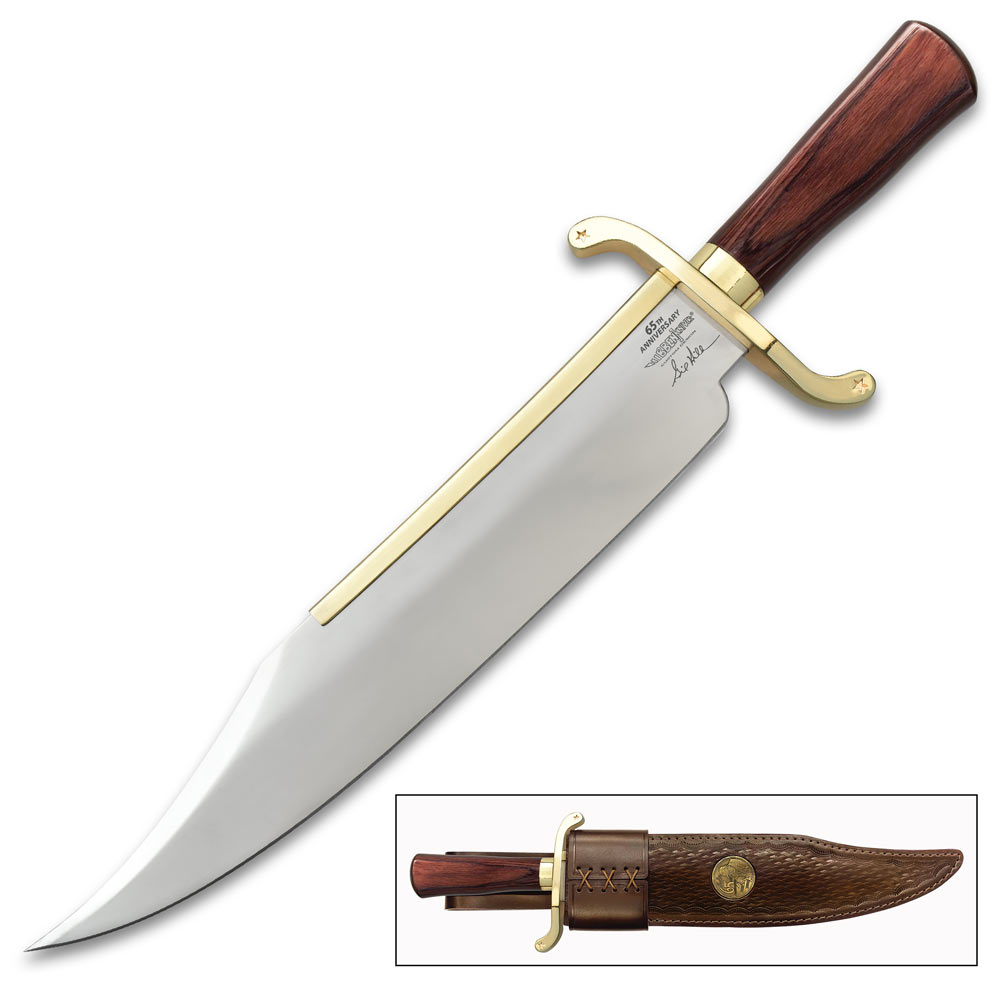 Gil Hibben, 65TH Anniversary Old West Bowie Knife And Sheath - 8