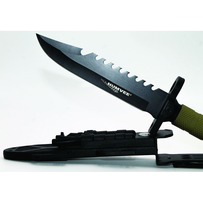 Humvee, Next Gen Survival Knife, Sawback Black, 7.5" blade  - 5