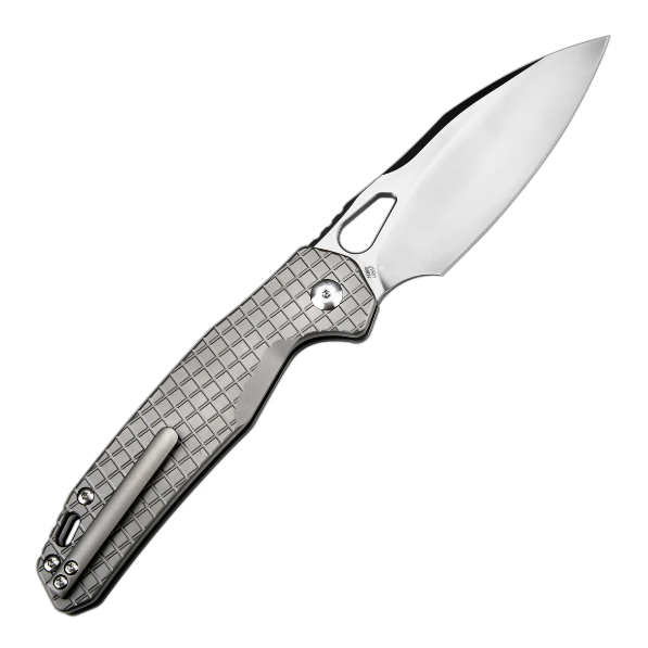 CJRB FRACK J1931 CPM S90V BLADE TITANIUM(FRAG PATTERN) HANDLE - 2