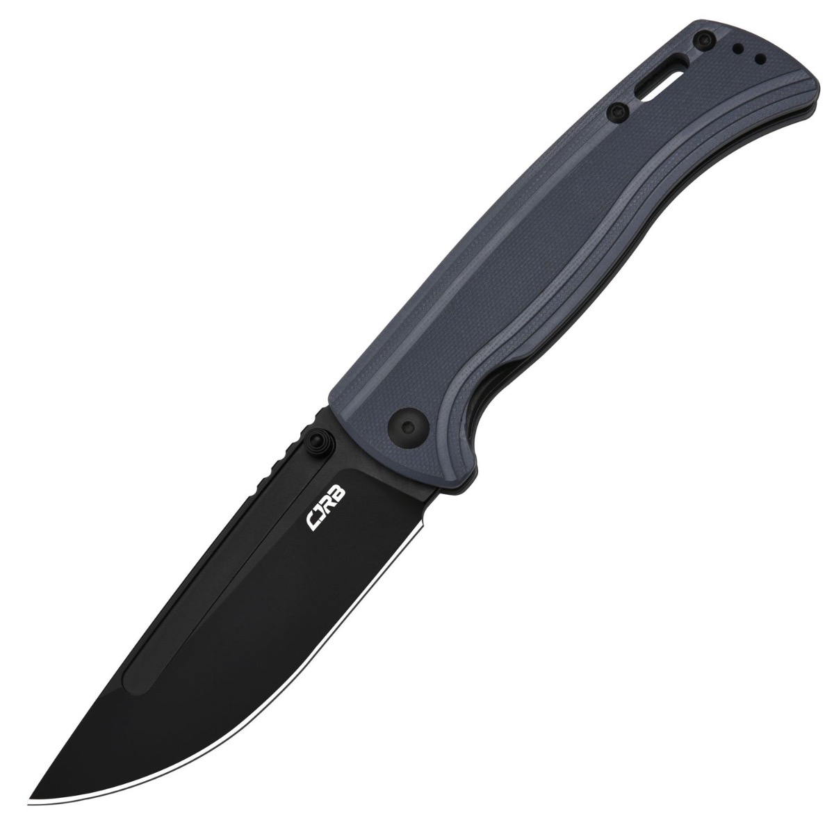 CJRB RESOURCE J1932 AR-RPM9 STEEL G10 HANDLE, BLACK BLADE