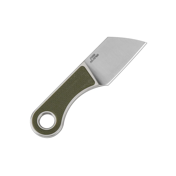 CJRB CHIP J1939 AR-RPM9 STEEL BLADE, GREEN G10 HANDLE, FIXED BLADE - 3