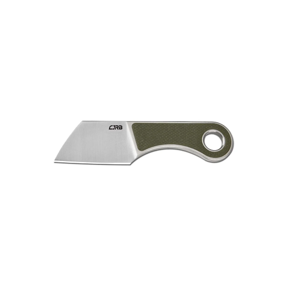 CJRB CHIP J1939 AR-RPM9 STEEL BLADE, GREEN G10 HANDLE, FIXED BLADE - 1