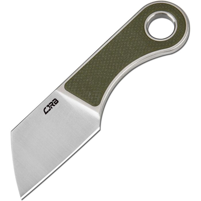 CJRB CHIP J1939 AR-RPM9 STEEL BLADE, GREEN G10 HANDLE, FIXED BLADE - 5