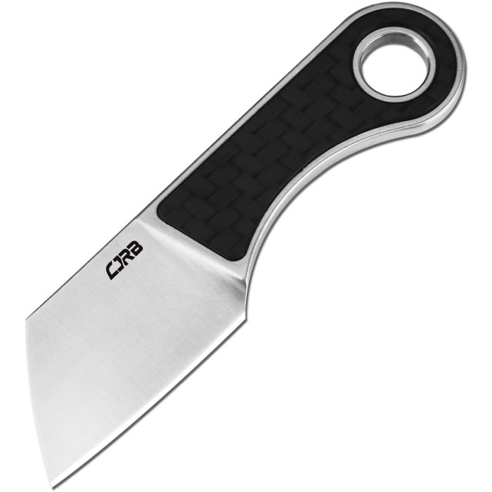 CJRB CHIP J1939 AR-RPM9 STEEL BLADE, CARBON FIBER HANDLE, FIXED BLADE - 1