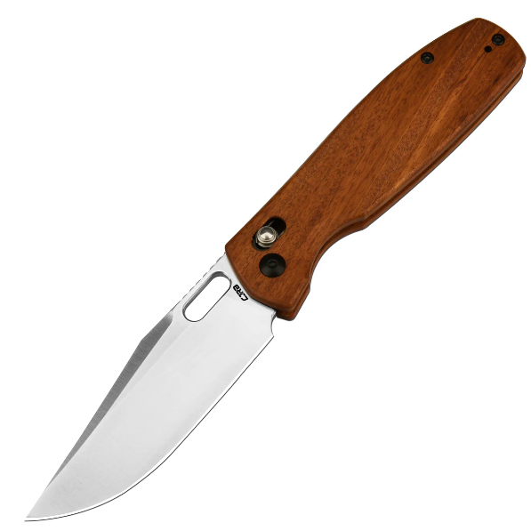 CJRB PRADO J1936 AR-RPM9 STEEL BLADE WOOD HANDLE CROSSBAR LOCK FOLDING KNIVES