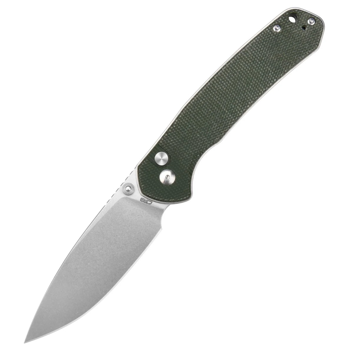 CJRB Cutlery, Pyrite Large, AR-RPM9, ODG Green Micarta handle, SW Blade - 1