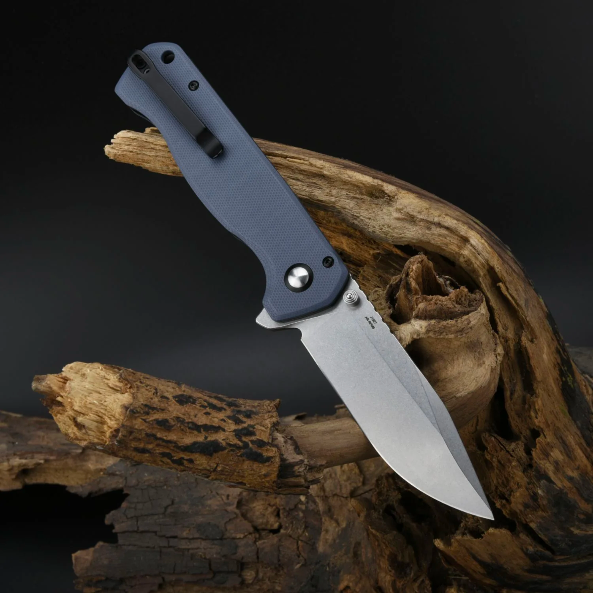 CJRB KNIVES, CHORD, AR-RPM9 POWDER STEEL BLADE, GREY MICARTA HANDLE - 4