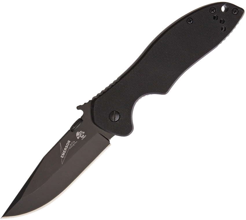 Kershaw, Emerson CQC-7K Framelock, Black Clippoint Blade