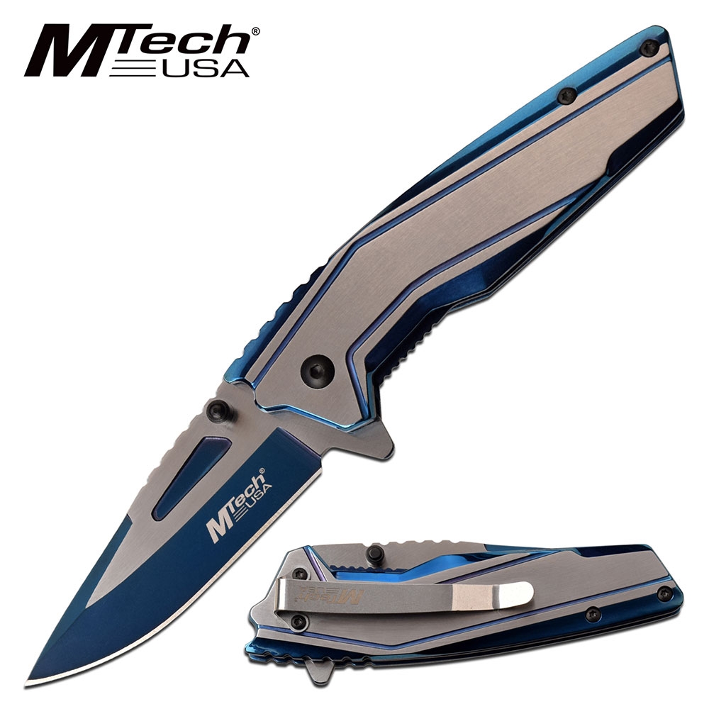 M-tech, Spring-assist Folding knife, Rainbow - 1