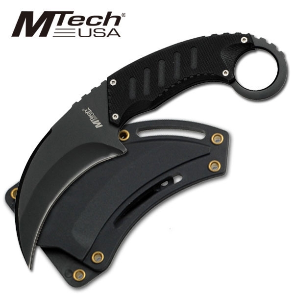 M-tech, Tactical  Neck Knife,  Camo Cord wrapped - 1