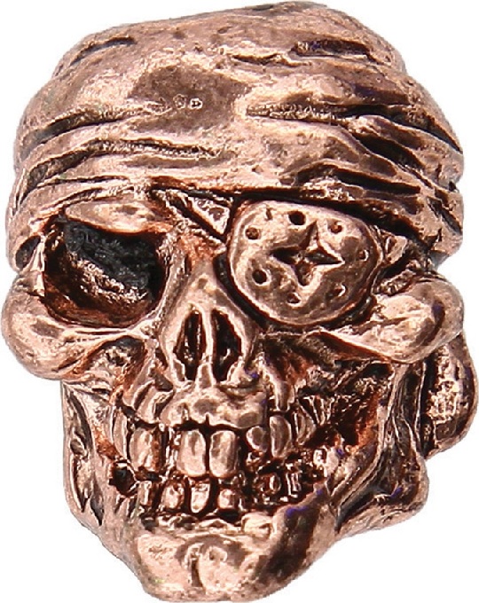 Schmuckatelli Co, Fang Skull Bead Pewter - 1