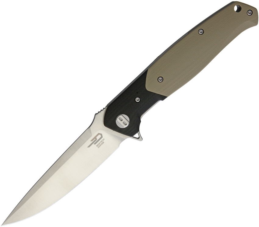 Bestech Knives, Swordfish Liner Lock Knife Jade/Black G-10  - 2