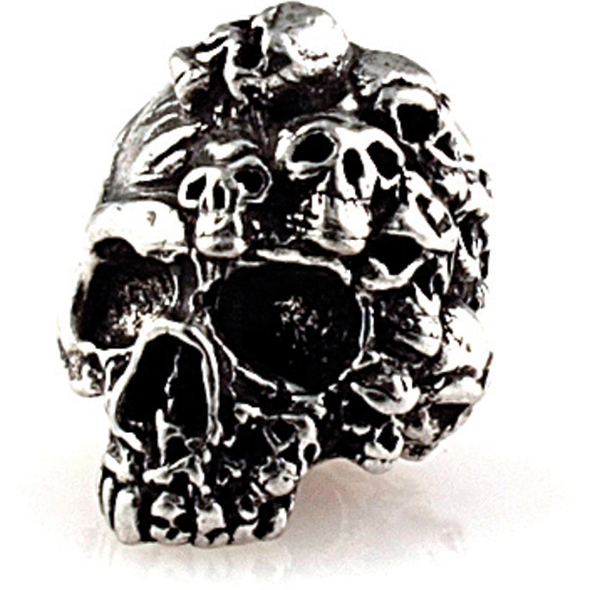 Beads, Mind Skull Bead Pewter