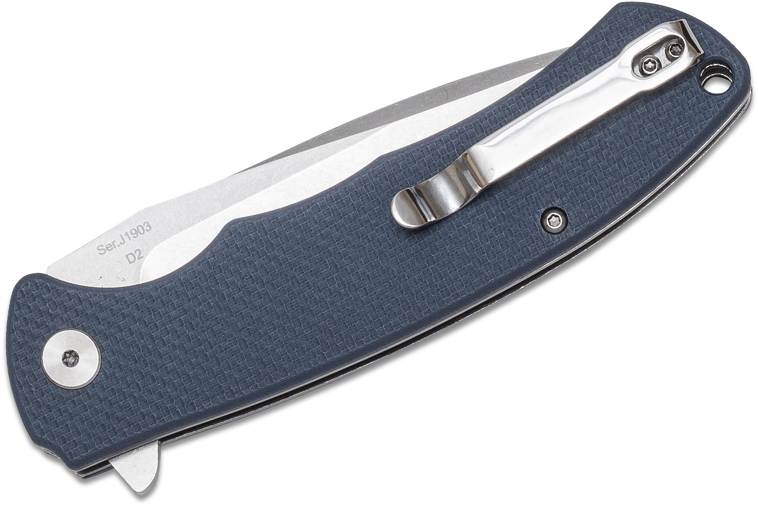 CJRB Cutlery, Taiga, Liner Lock Knife Gray Flat Handle - 3