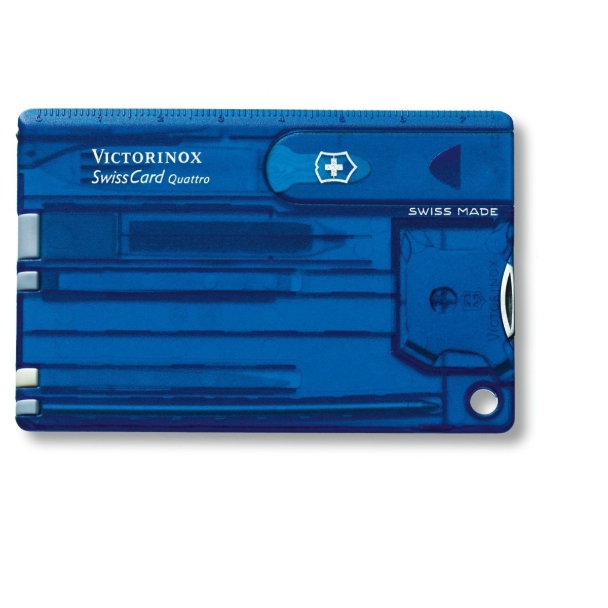 VICTORINOX QUATTRO SWISS CARD BLUE TRANSPARENT