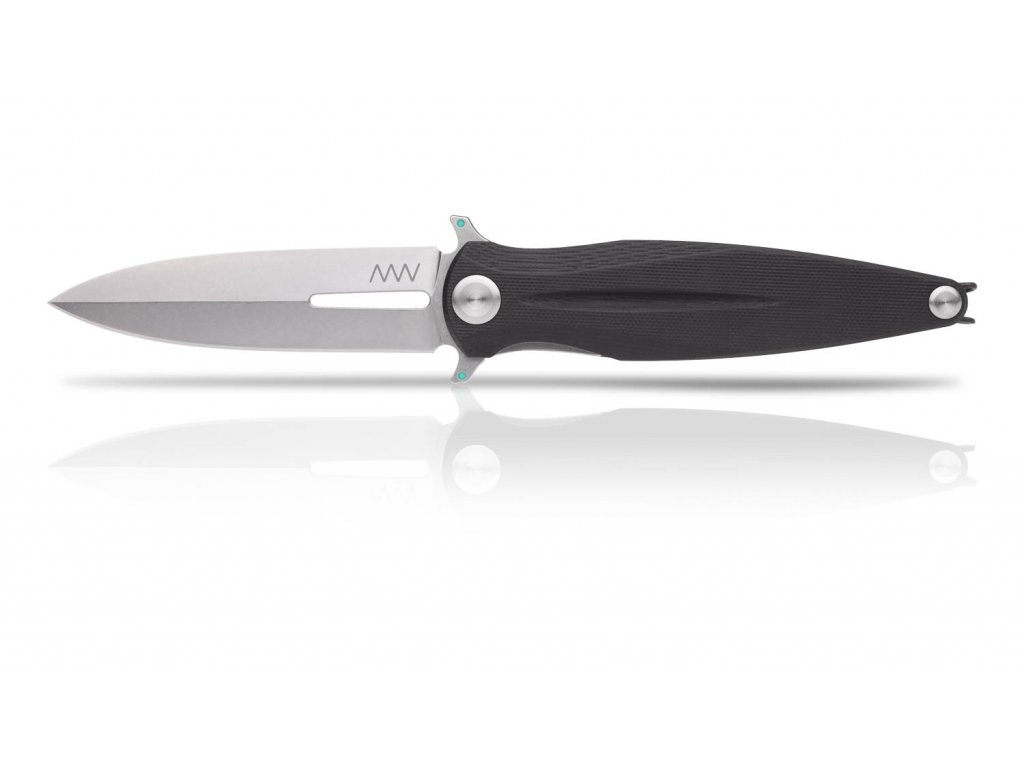 ANV Knives, Z400, Stonewashed, G-10 Black Handle, Linerlock